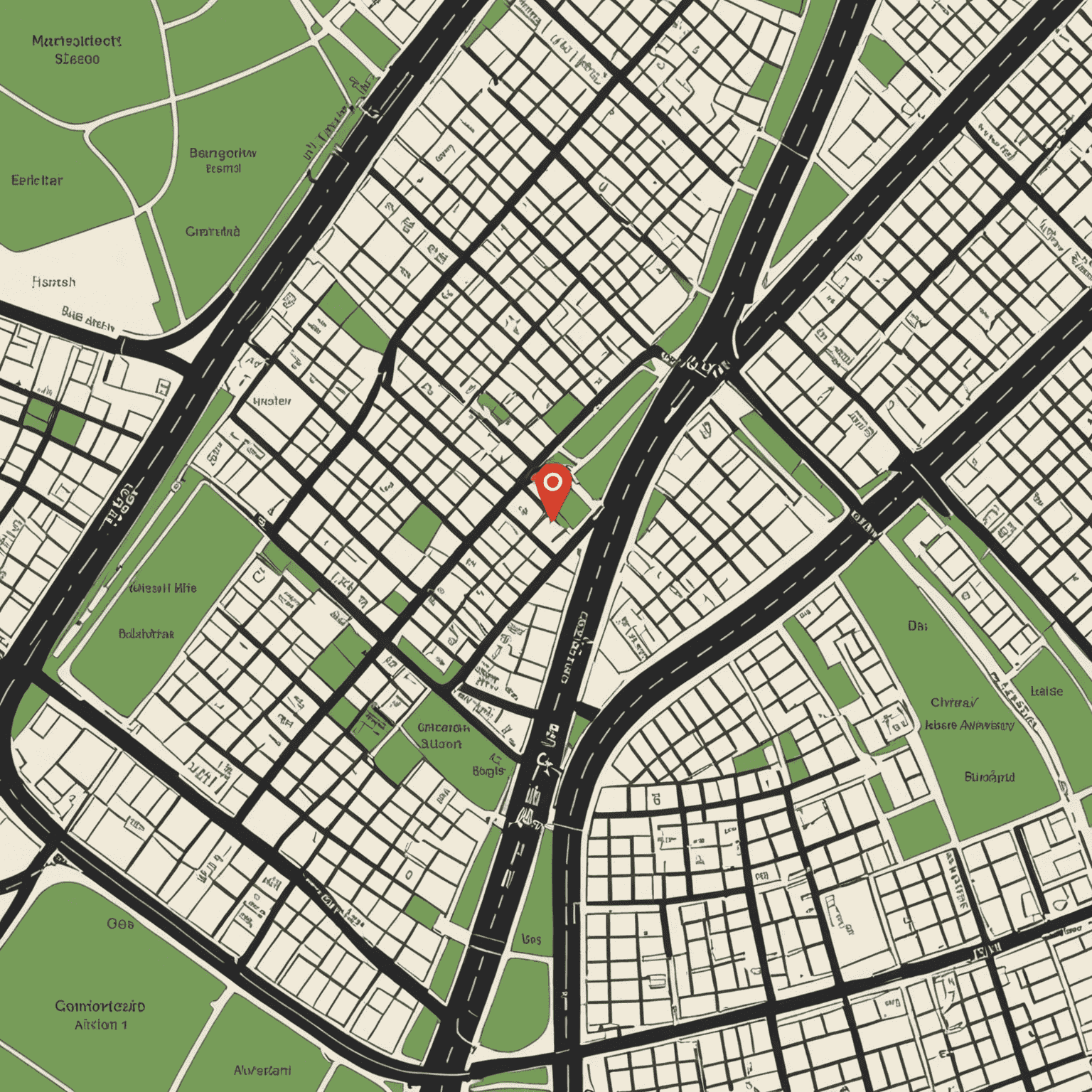 Map showing the location of our office in Bangalore, India. The map highlights our office at 123 Aviator Street with nearby landmarks and major roads.